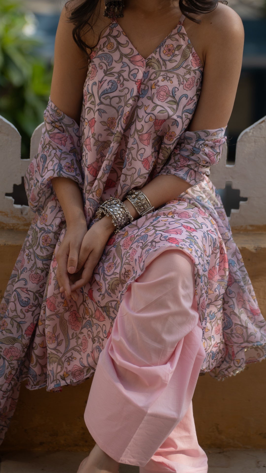 Nude Pink Farshi Suit Set