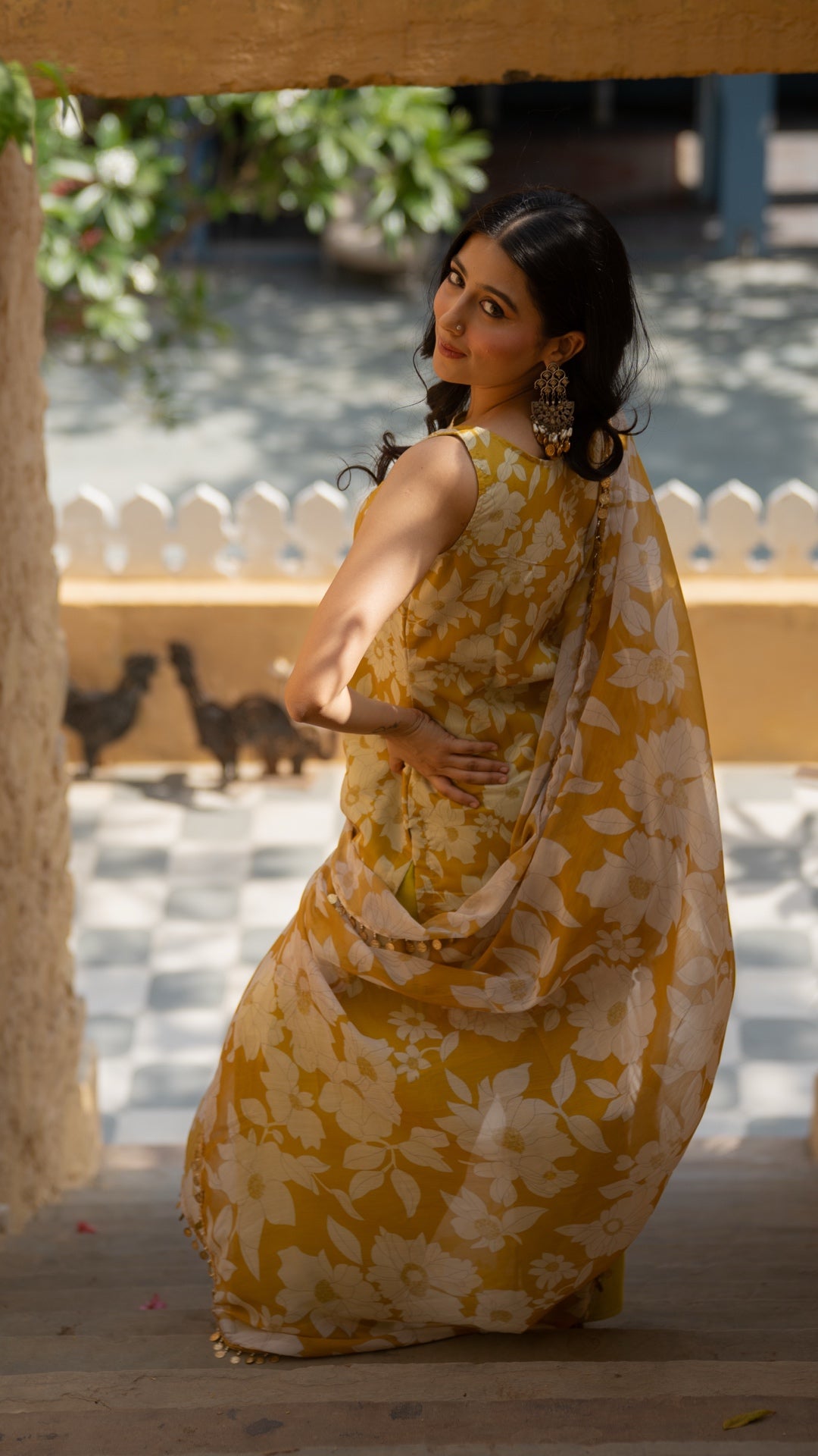 British Yellow Farshi Suit Set