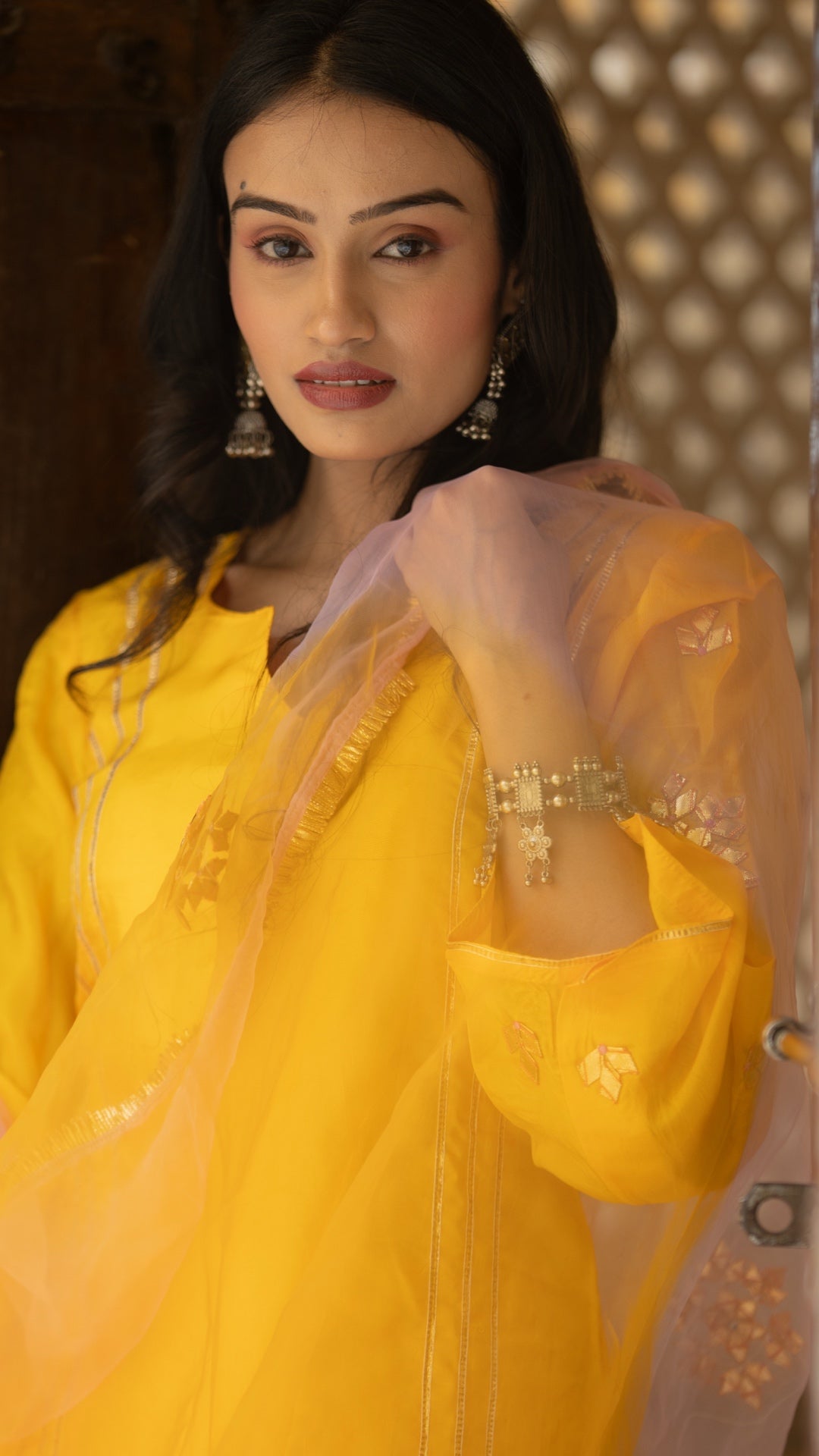 Maya Dream Yellow & Pink Suit Set