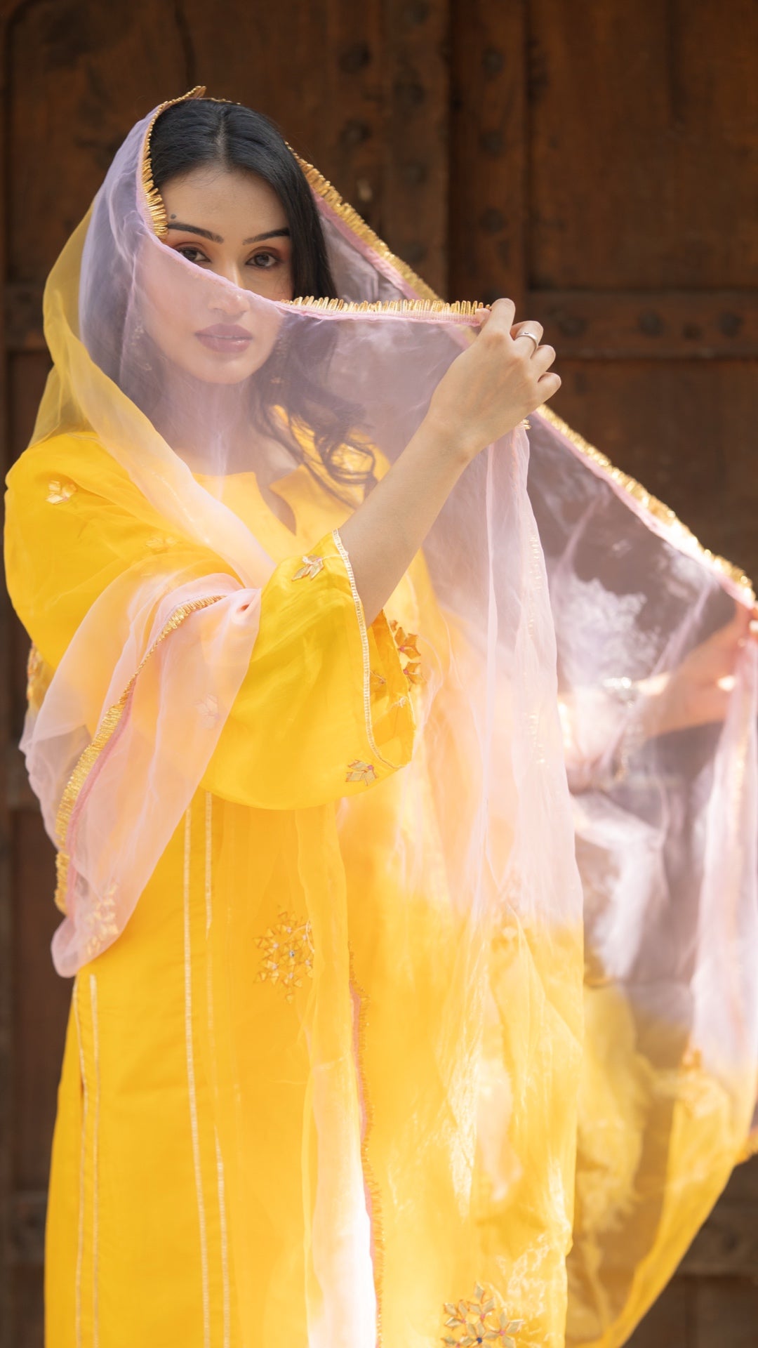 Maya Dream Yellow & Pink Suit Set