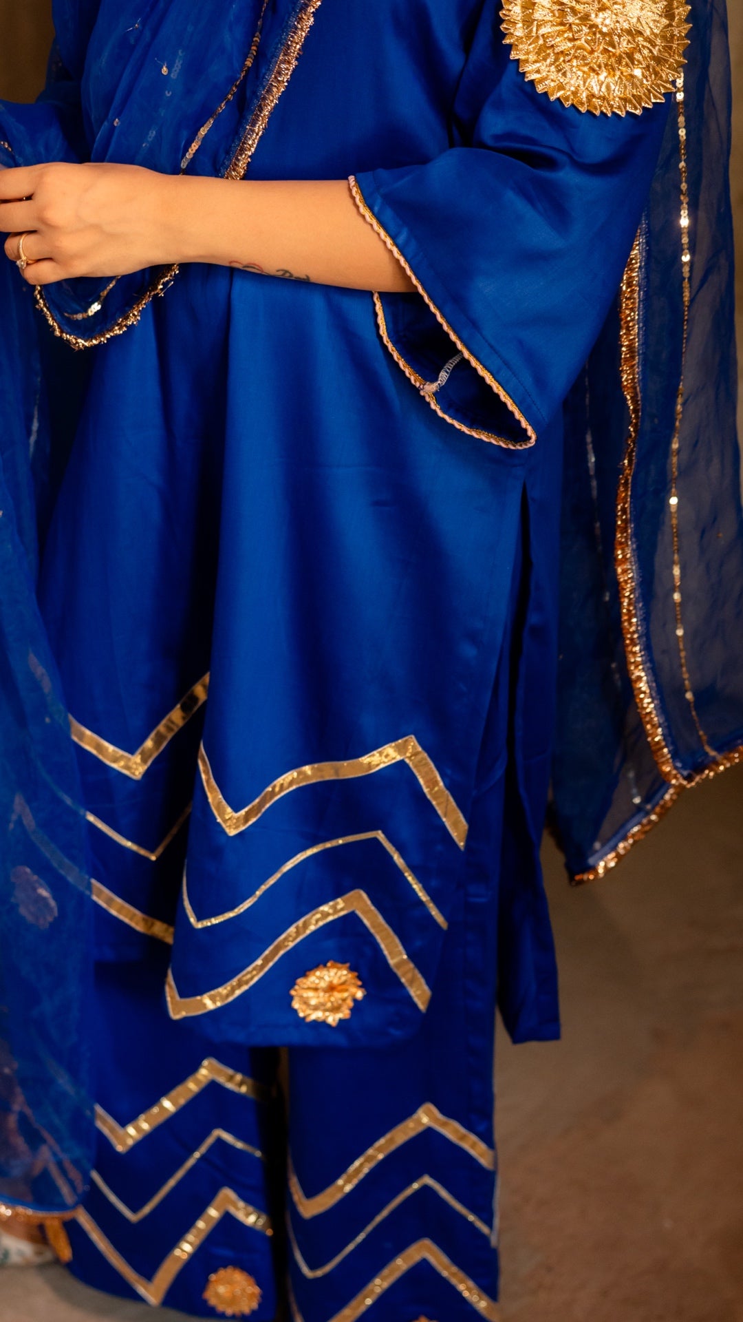 Sharvari Electric blue Suit Set
