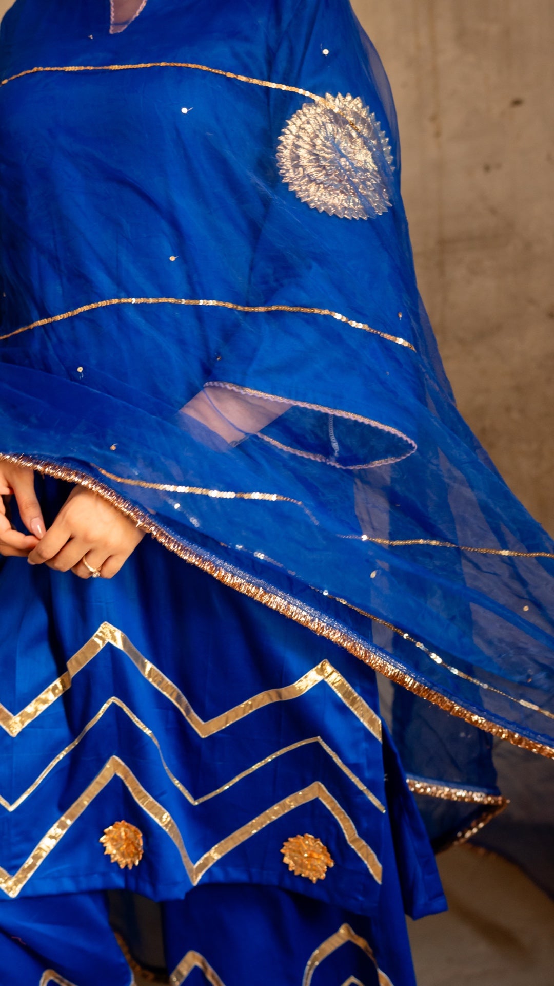 Sharvari Electric blue Suit Set