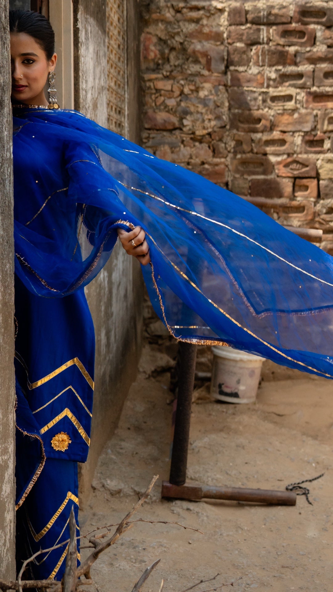 Sharvari Electric blue Suit Set