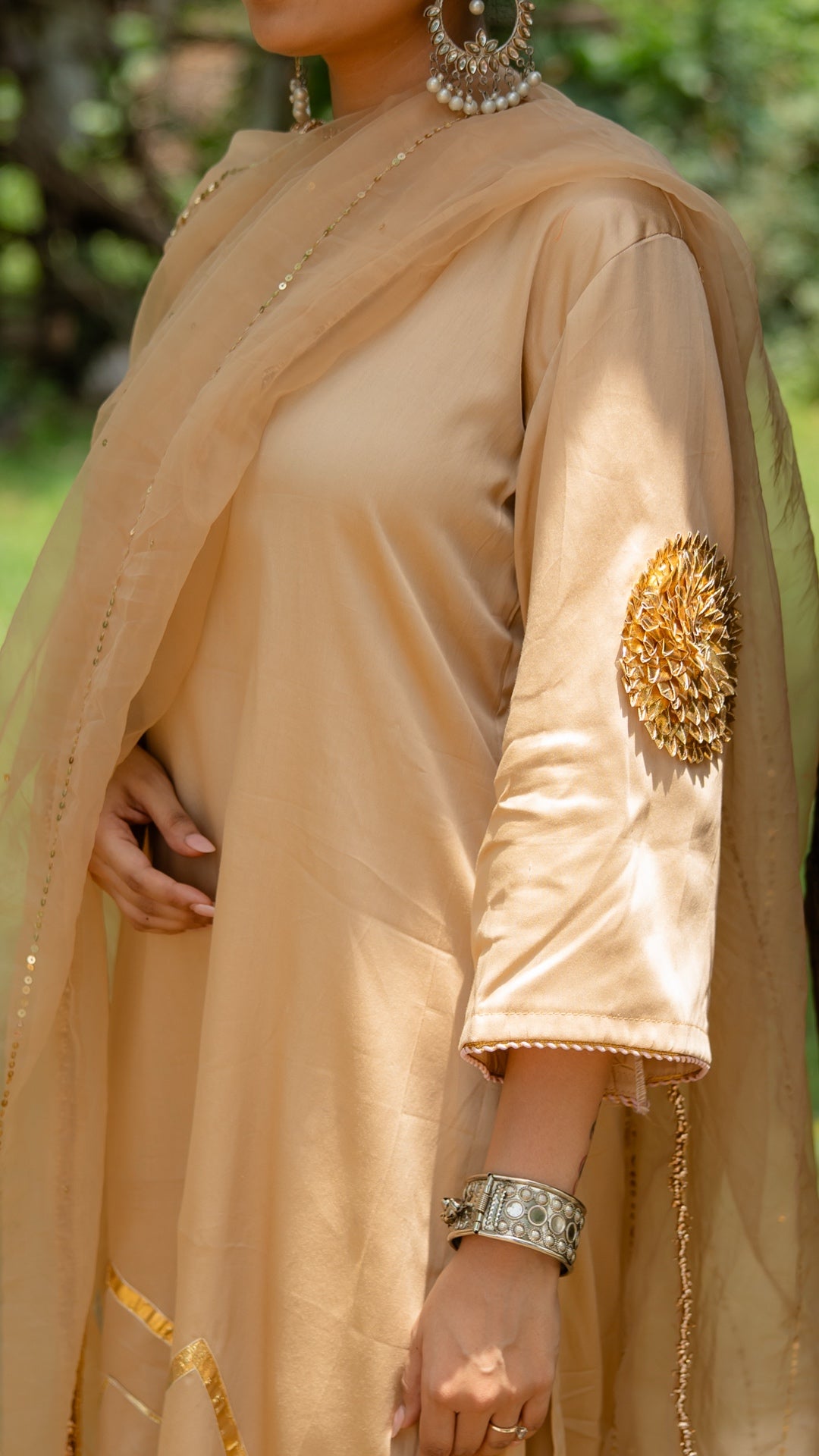 Mohini Beige Suit Set