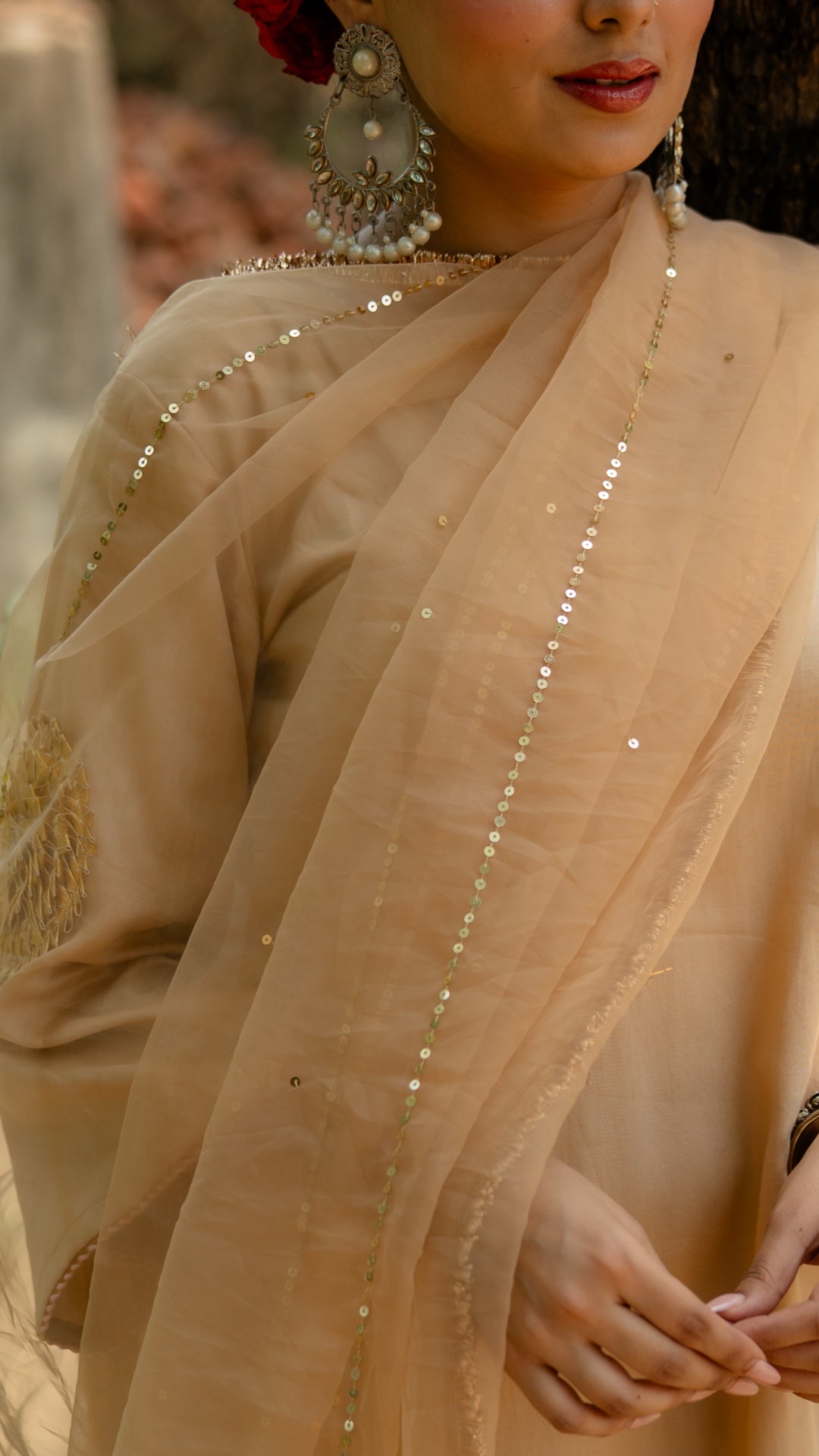 Mohini Beige Suit Set