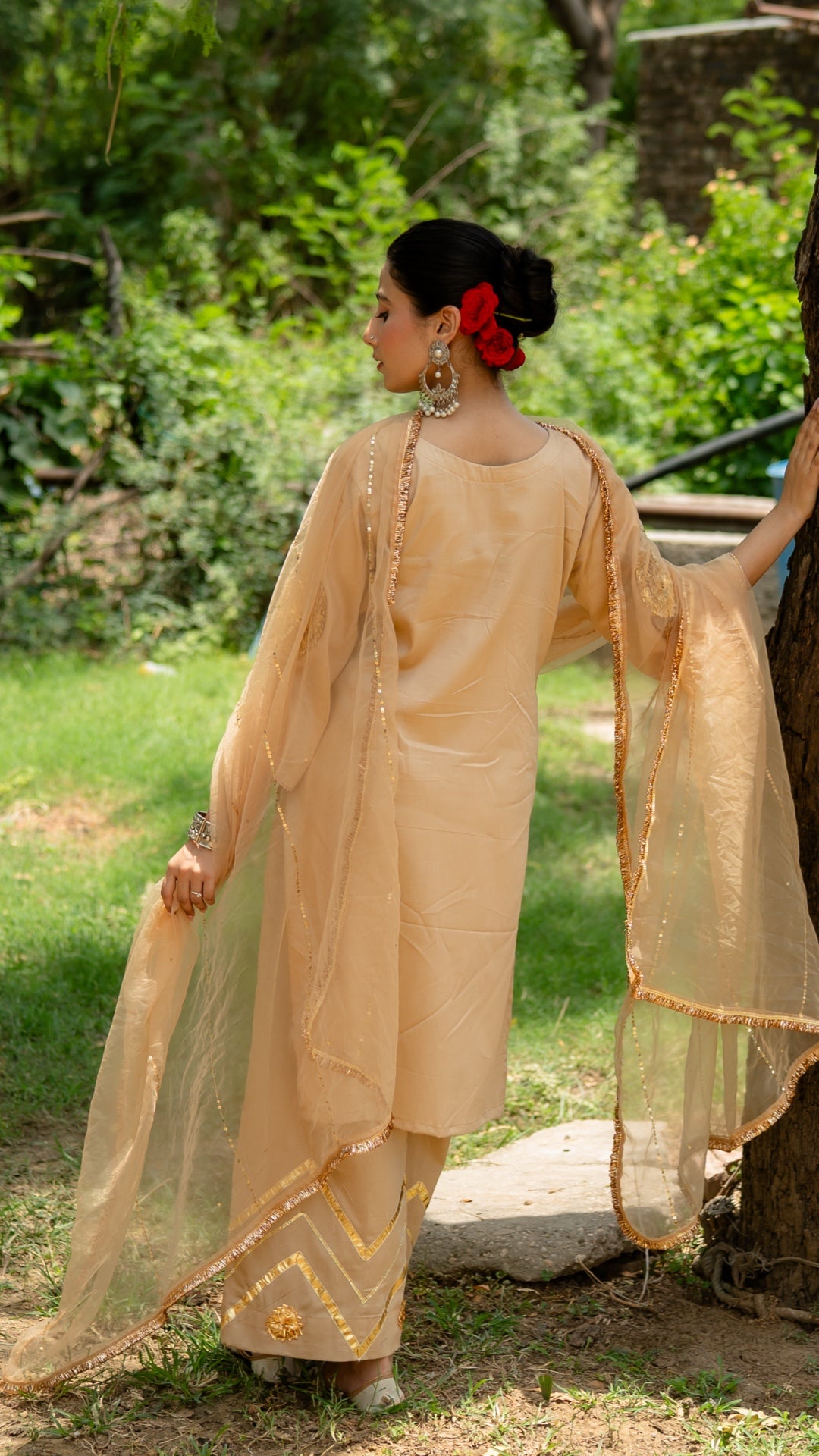 Mohini Beige Suit Set