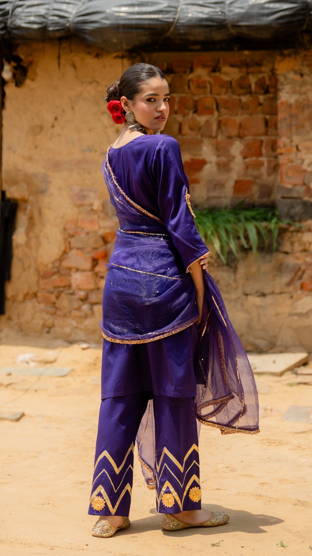 Mohini Purple Suit Set