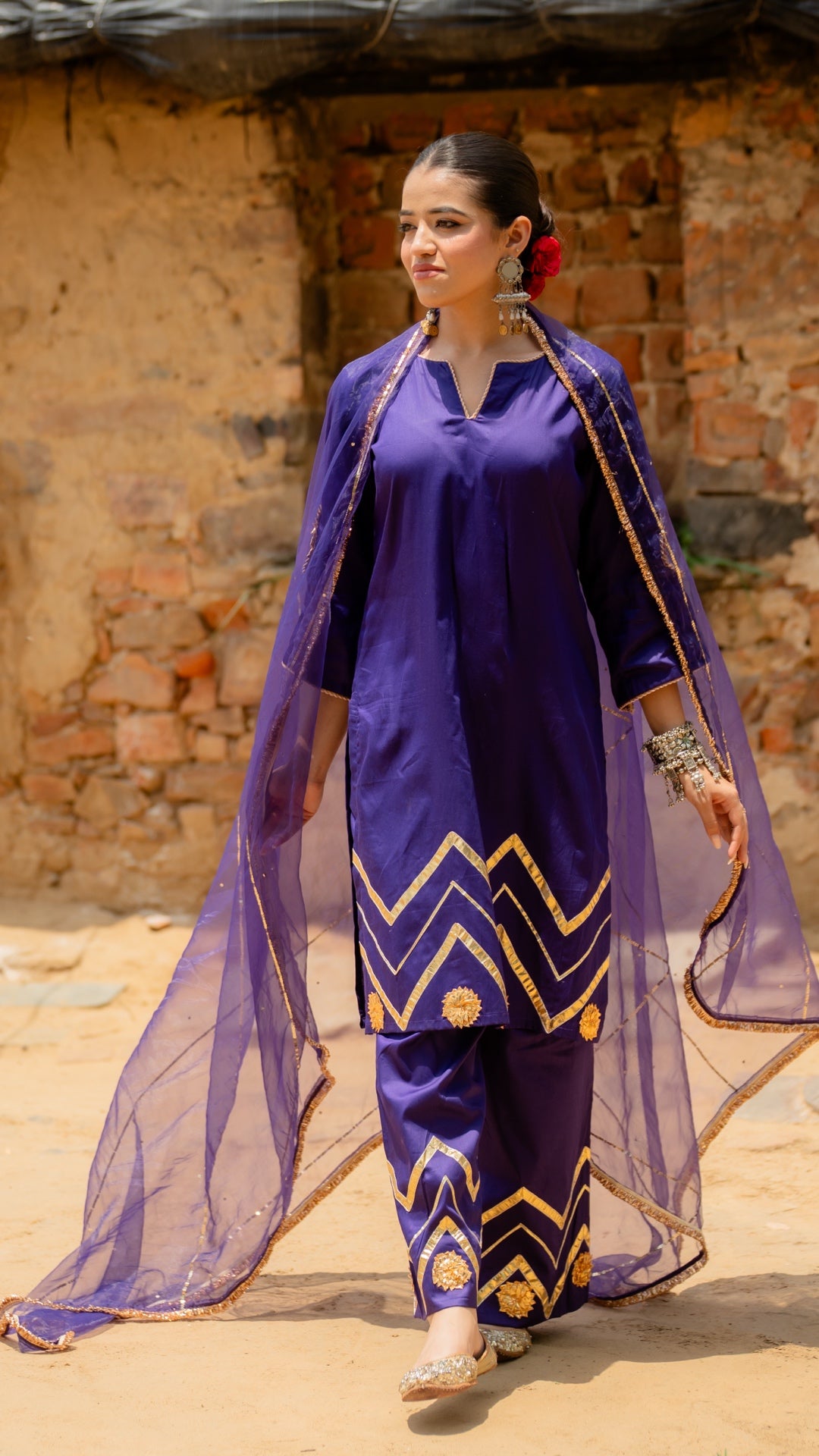 Mohini Purple Suit Set