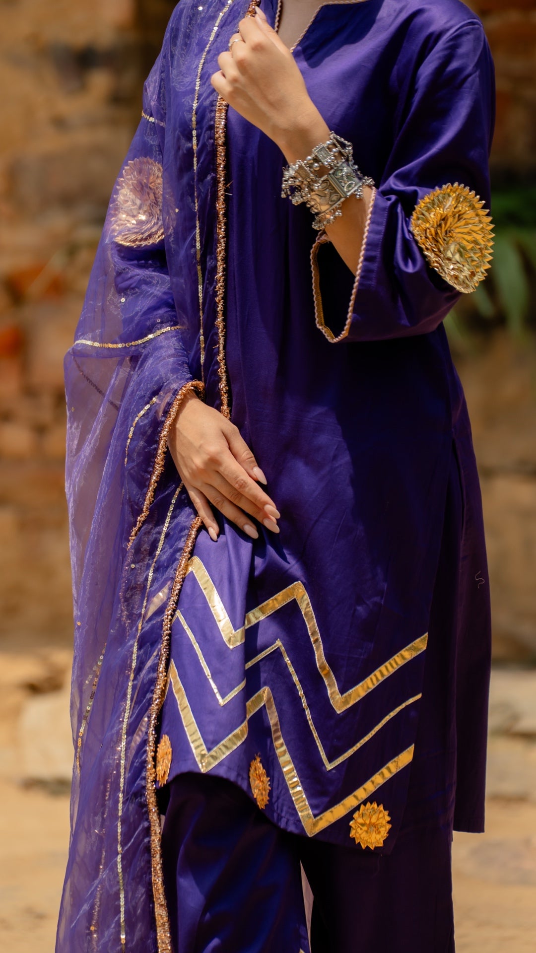 Mohini Purple Suit Set