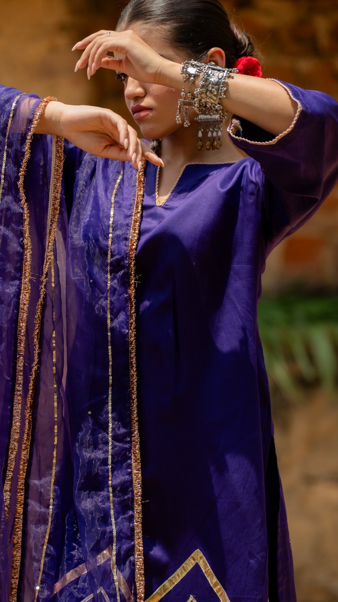 Mohini Purple Suit Set