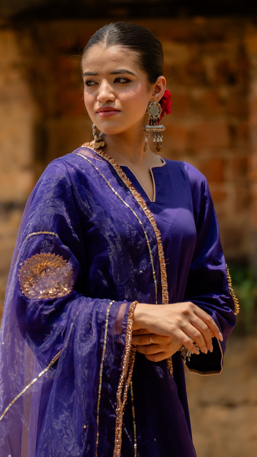 Mohini Purple Suit Set