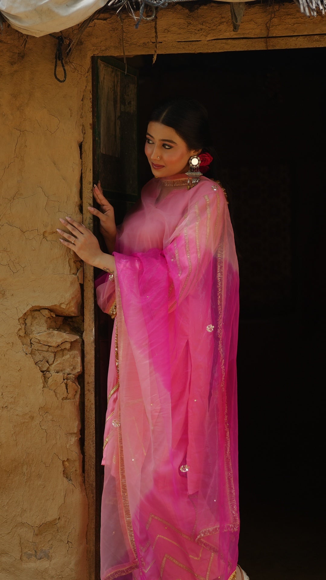 Mohini Peach & Pink Suit Set
