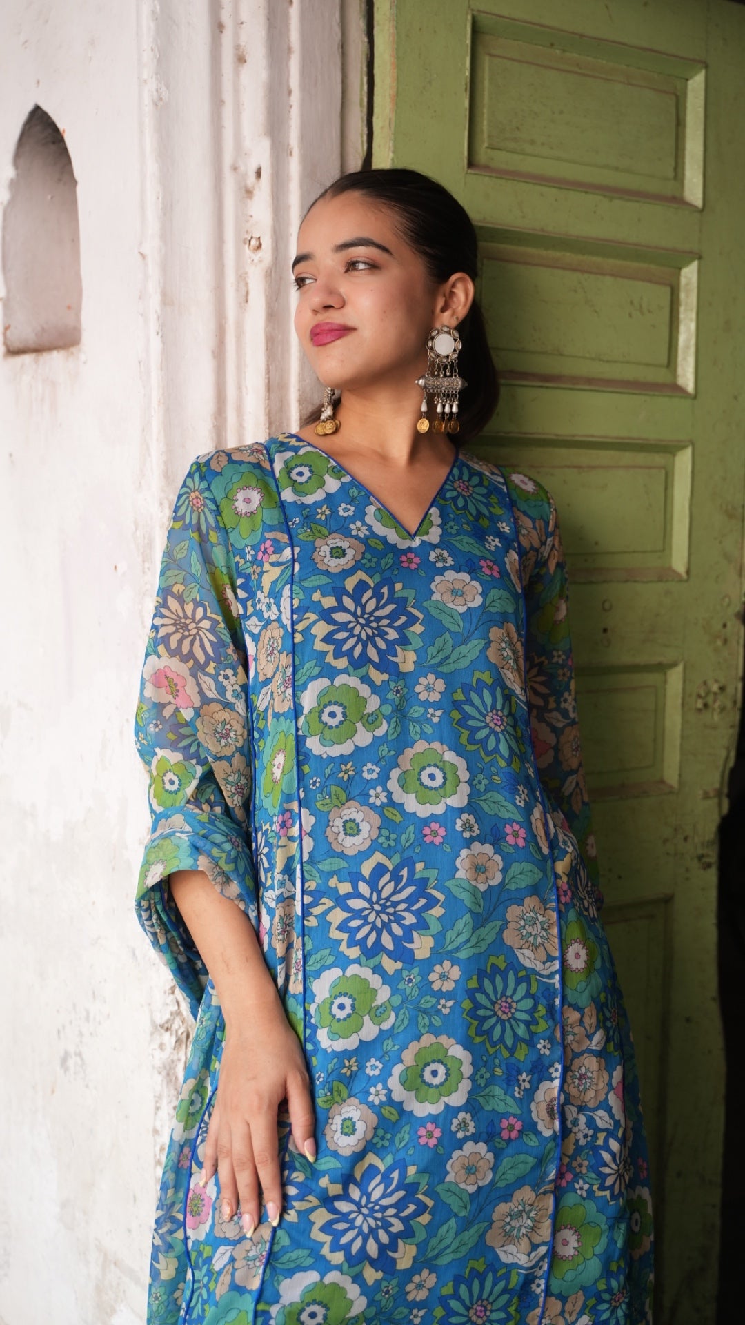 Iconic Green & Blue Farshi Set