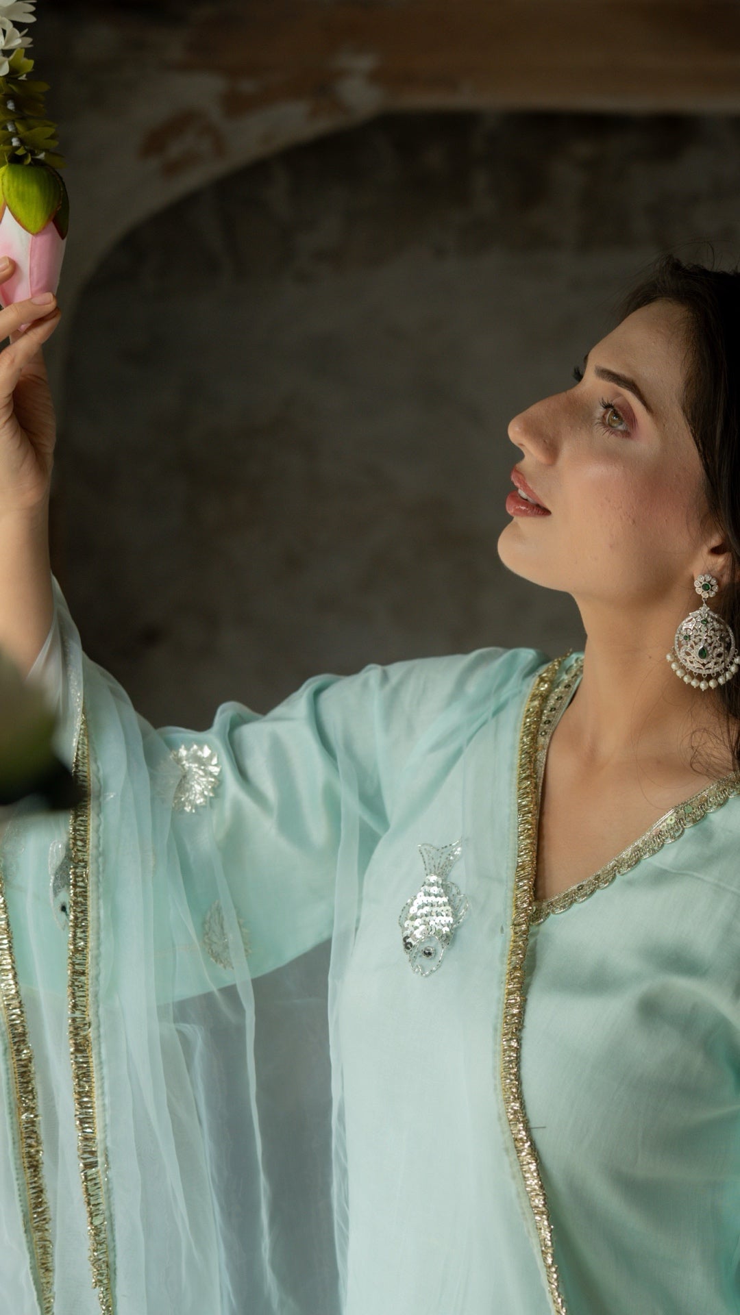 Machli Neel   Suit Set