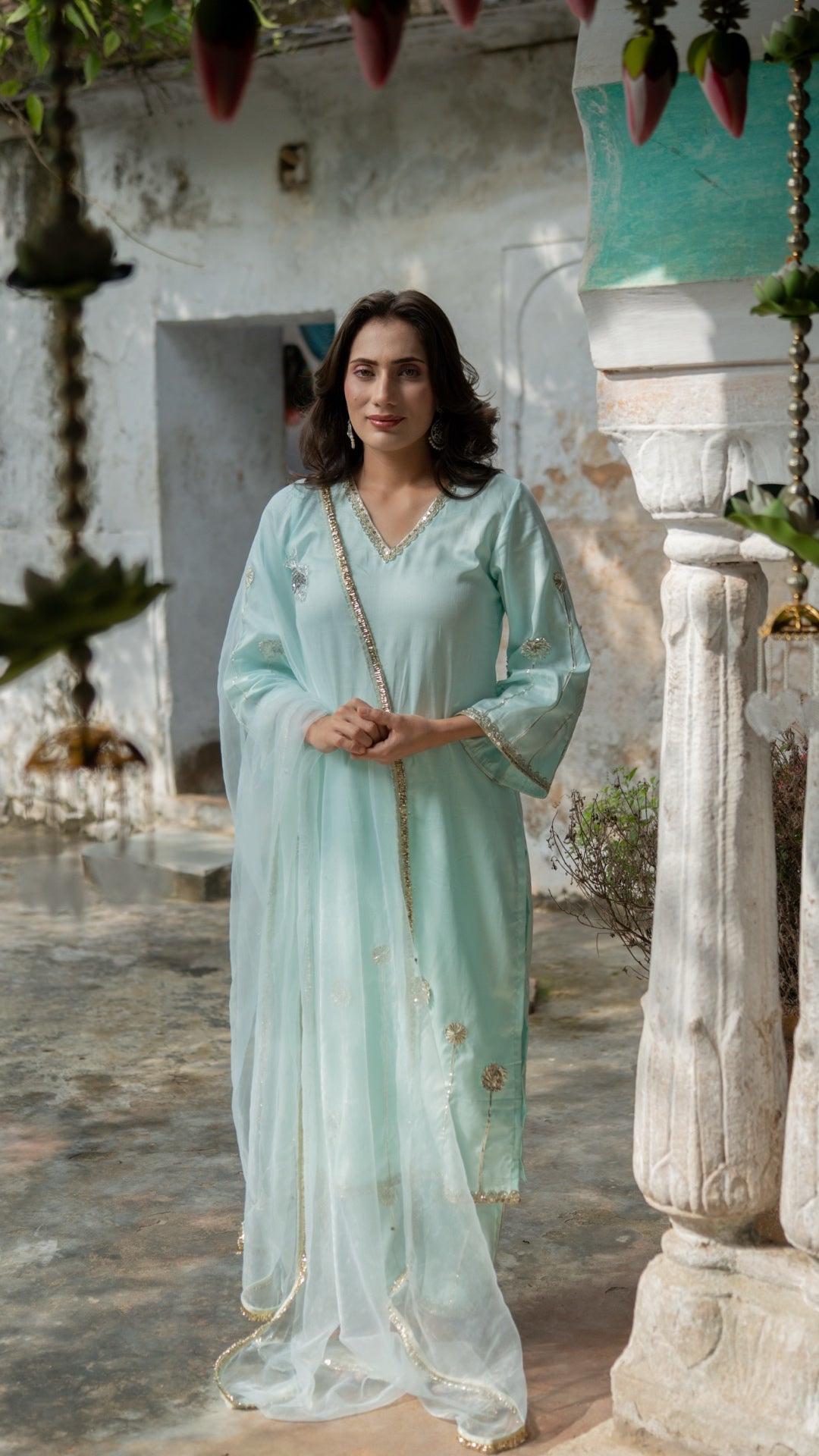 Machli Neel   Suit Set