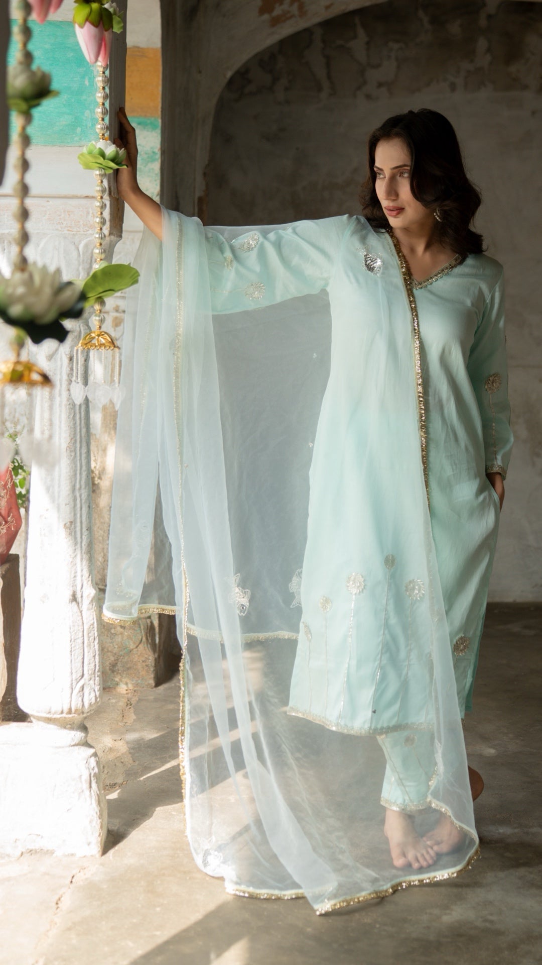 Machli Neel   Suit Set