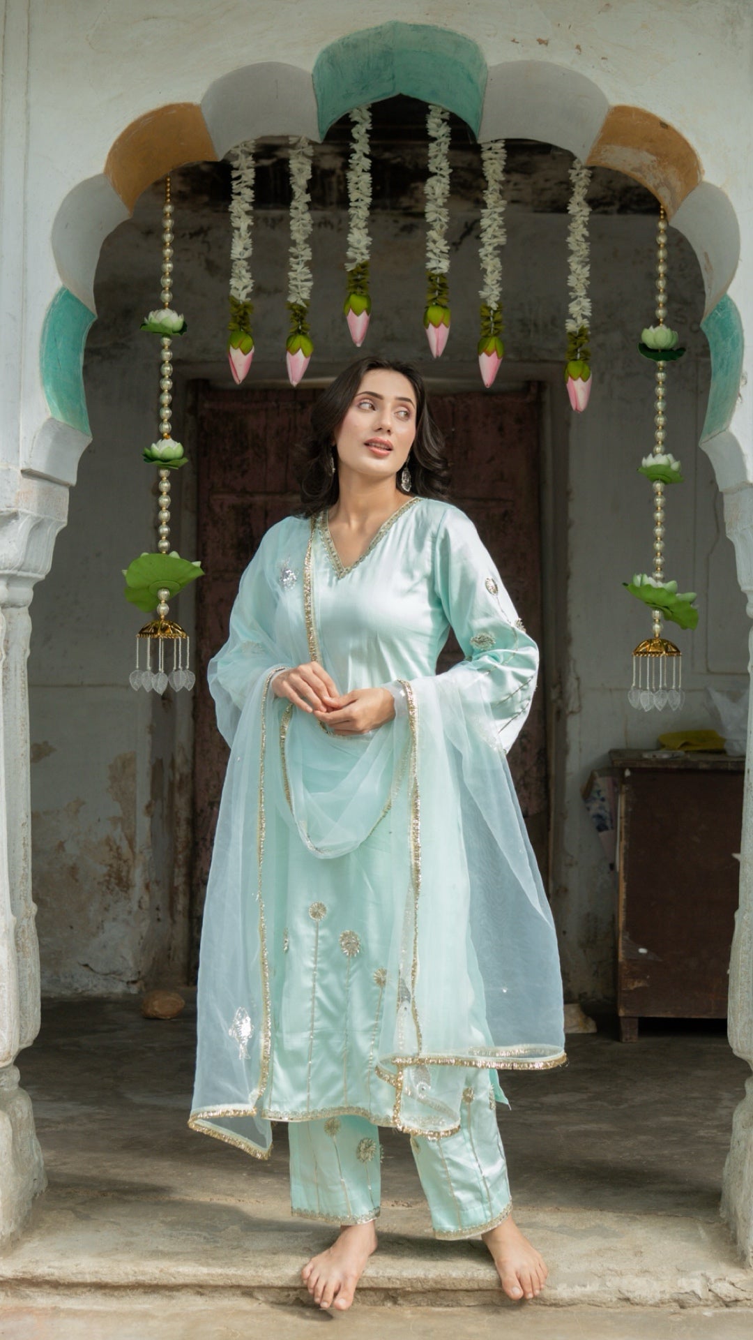 Machli Neel   Suit Set