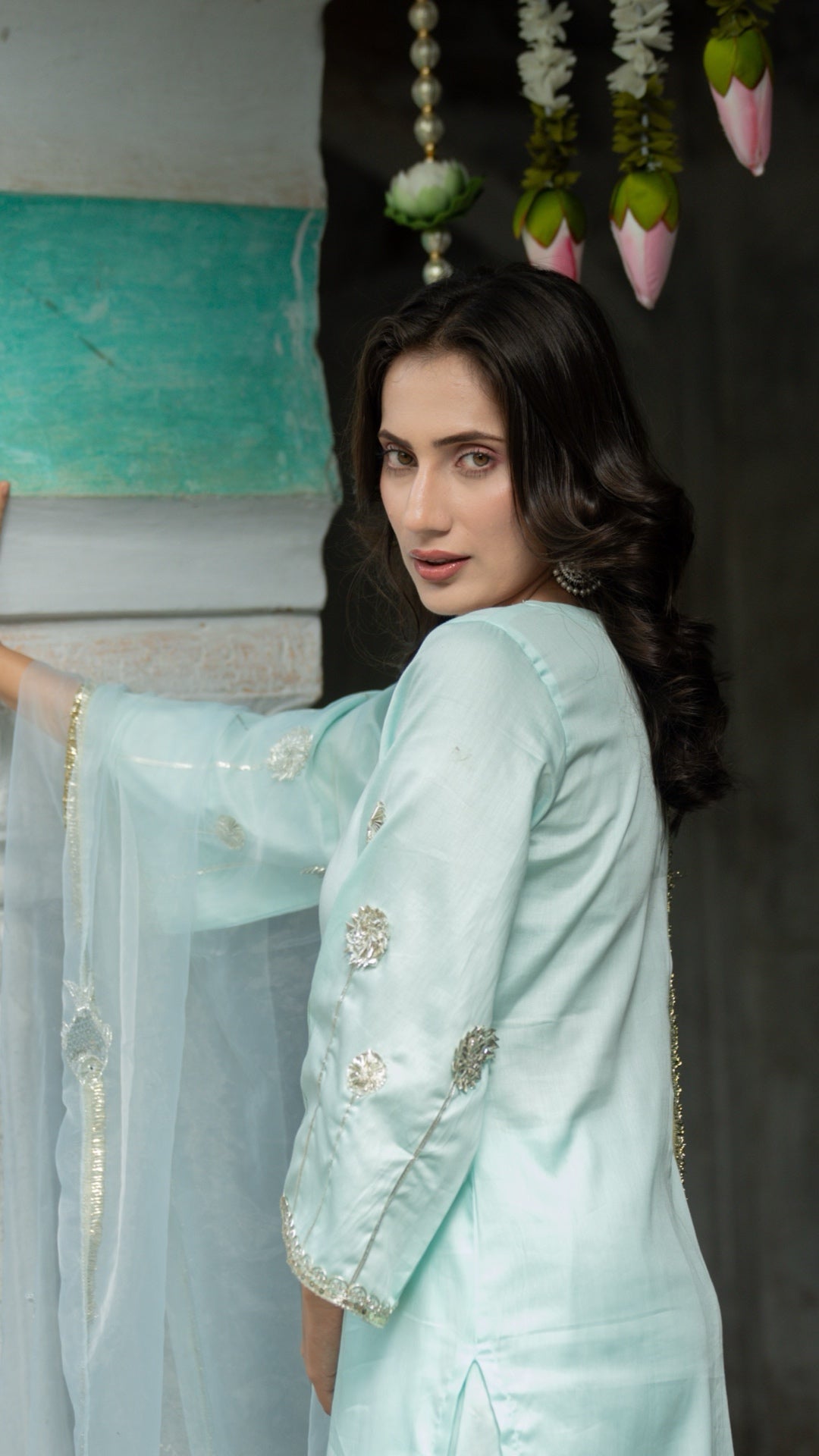 Machli Neel   Suit Set