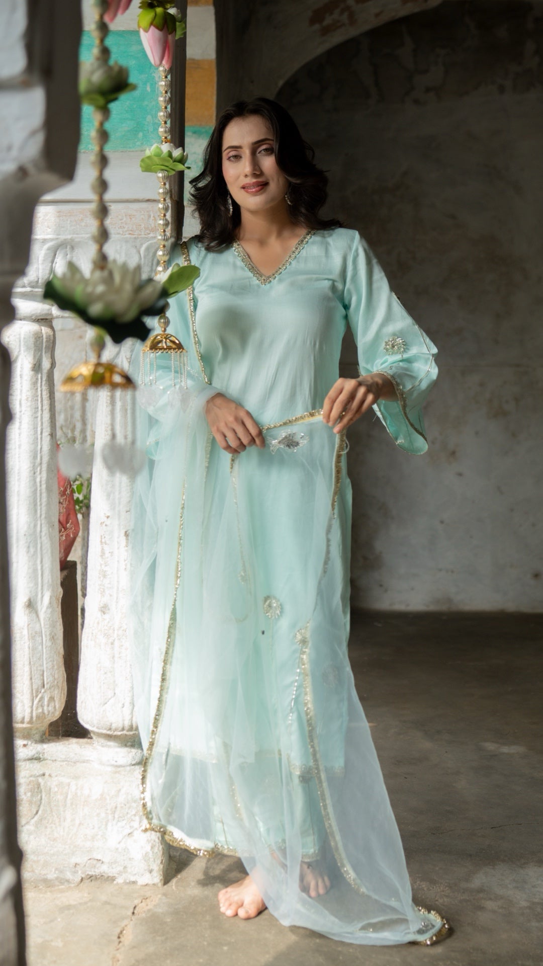 Machli Neel   Suit Set