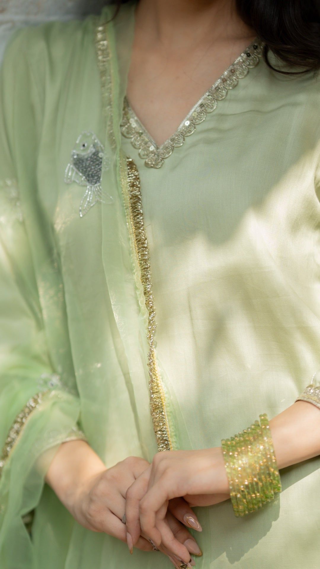 Machli   Hara  Suit Set
